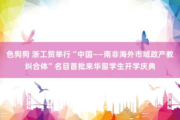 色狗狗 浙工贸举行“中国——南非海外市域政产教纠合体”名目首批来华留学生开学庆典